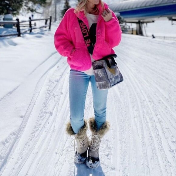 NWT SOREL Joan of Arctic Faux Fur Waterproof Snow Boots sz 7.5 8 - Picture 10 of 10